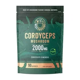 Wiseshrooms Cordyceps 2000mg 90 Capsules