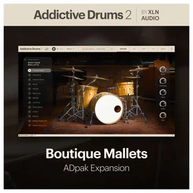 XLN Audio Addictive Drums 2 Boutique Mallets Audio Production Software