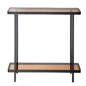 CALICOSY Console table ORA Noir Acier