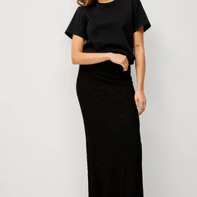 Ellos Collection Lace Polyamid Elastane Maxi Skirt