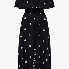 Copenhagen Muse Cmfie Klänning Draperad Off Shoulder Maxi