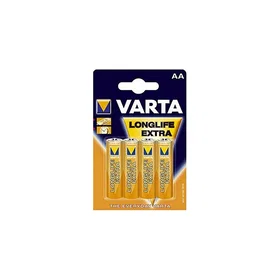 Varta Longlife Extra Alkaline Batteries AA 4-pack