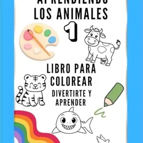 Aridia Aprendiendo Los Animales Coloring Book for Kids