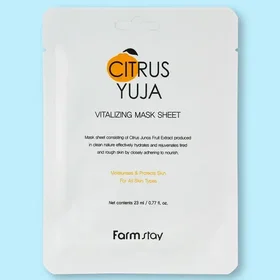 Farmstay Masque Feuilleté Citron Yuja Revitalisant 23ml