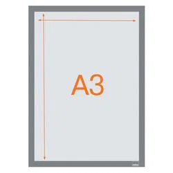 Nobo Magnetic Poster Frame Silver