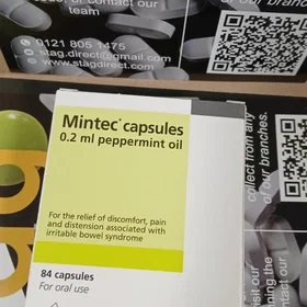 Almirall Mintec Peppermint Oil 0.2ml 84 Capsules