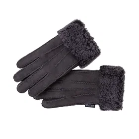 Nordvek Women's Sheepskin Gloves With Fur Cuff