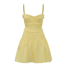 Michael Kors Dots Smocked Mini Kjole