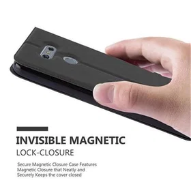 Cadorabo Wallet Case with Magnetic Closure Stand Function and 2 Viewing Windows 