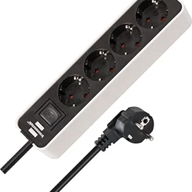 Brennenstuhl 1153240020 4-Way Switched Power Strip 1.5m