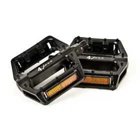 4-Jeri Pro-Style Platform Pedals Black