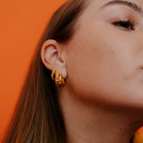 IX Studios Crunchy Edge IXTDMB0331GD Øreringe