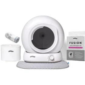 Poopy Nova Pro Selvrensende kattebakke Polar White