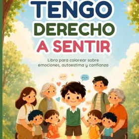 Tengo Derecho a Sentir Färgläggningsbok för barn