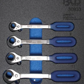 BGS Technic 30833 Ratchet Wrench Set 4pcs