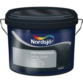 Nordsjö Professional Metal Roof Färg Sort 10L