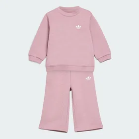 Adidas Originals Loose Crew Top Wide Leg Pants Set (Jr)