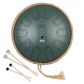 Sela SETD13U2 13" Verte Tambourin à Langue