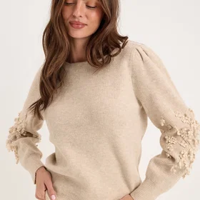 OBJECTCOLLECTORSITEM L/S RE KNIT PULLOVER (Dame)