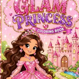 GLAM Princess Färgläggningsbok