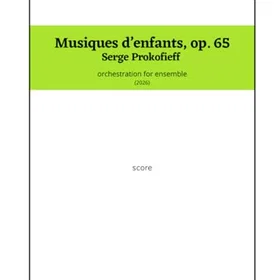 Afm Barnmusik, Op 65 - Serge Prokofieff: orkestrering av Rosario De Luca