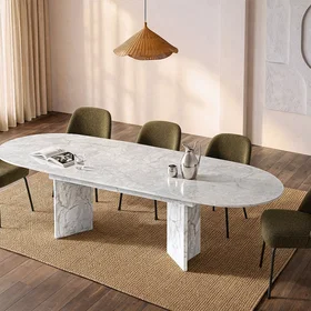 TOPANIA Extendable Dining Table