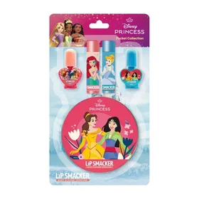 Lip Smacker Princess Beauty Pocket Collection Gift Set (4-Piece, Lip Balms and N