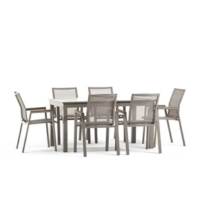 Siediti Ensemble de mobilier d'extérieur 6 Pièces