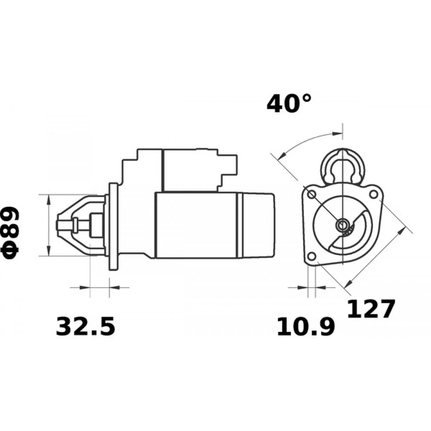 Mahle Original Starter Motor MS 294
