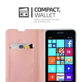 Cadorabo Plånbokfodral med Ställning och Kortficka för Nokia Lumia 640