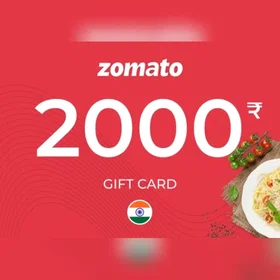 Zomato Gavekort 2000 INR