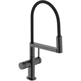Hansgrohe Talis Select M54 Mitigeur de Cuisine 72861340 (Noir Chromé Brossé)