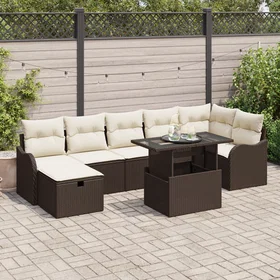 vidaXL Garden Sofa Set with Cushion 8 Pieces 3361057