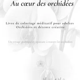 Orchidées à colorier Färgläggningsbok för vuxna