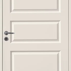 Solid Tradisjon Innerdør 3-Panel Hvit 90x200cm