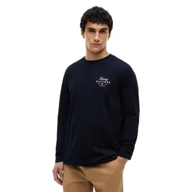 Tommy Hilfiger Script Stack Långärmad T-shirt (Herr)