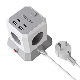 BlitzWolf BW-EC1 4xAC With USB Power Strip