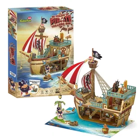 CubicFun Cubic Pirate Treasure Ship 3D Pussel 306-P832