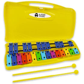 A Star Glockenspiel Chromatique 25 Notes Jaune