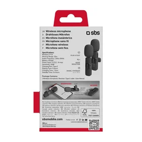 SBS TEKIT2MICTYCBTK Langaton mikrofonsetti USB-C:llä
