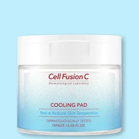 Cell Fusion C Cooling Pads Hydrating & Cooling Korean Toner Pads 180ml 70pcs