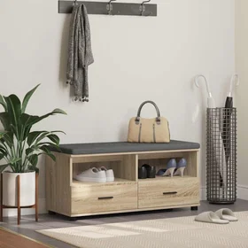 vidaXL Sonoma Oak Hall Bench with Drawer 100x38x46cm 891466