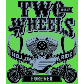 Kruskis Two Wheels Short Sleeve T-shirt Grön (Herr)