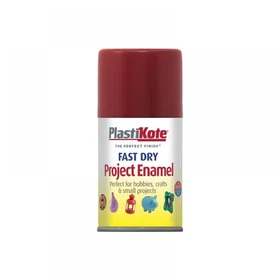 PlastiKote Fast Dry Project Enamel Spray Paint 100ml Red Metallic