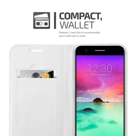 Cadorabo Étui avec Fermeture Magnétique Fonction Support et Fente Carte pour LG 