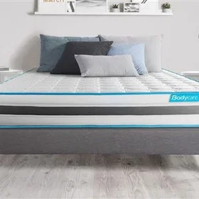 Unique Bodycare Bodyflex Matelas Ressorts Ensacqués Mousse à Mémoire 160x200cm