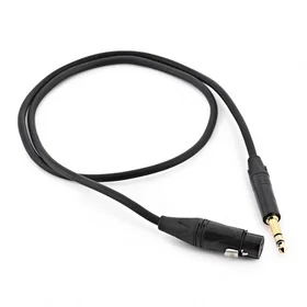 Gear4music XLR (F) - TRS 6.35mm Jack Pro Cable 1m JACK-TRS-XLRF-P-1