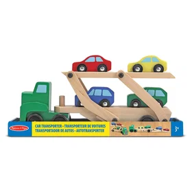 Melissa & Doug Wooden Car Carrier Truck and Cars