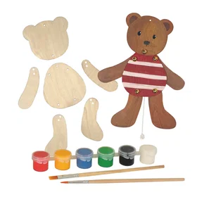 Egmont Toys DIY Bjørn Træ Flerfarvet 6 pcs