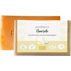 Puremetics Naturlig sæbe Citron og Vanilje Shampoo 75g